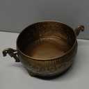 RITUALISTIC Peacock Brass Urli | Urli for Flower Decoration | Brass Urli Bowl for Home Decorations | Kitchen Dcor | Bowl for Decoration | Perfect for Housewarming & Valentine's day Gifts,Peacock Brass Urli