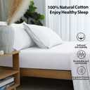 California King Size Fitted Sheet Only White, 100% Egyptian Cotton 600 Thread Count, 16" Deep Pocket Premium Cotton Mattress Sheet (1 Bottom Sheet Only)