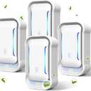 Plug in Air Purifier for Home, Negative Ion Air Ionizers Ozone-Free & Filterless Quiet Portable Mini Air Cleaner and Litter Box Deodorizer Plug-in for Bedroom