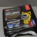 Dono Disposable Male Dog Wraps, Wider Doggie Puppy Diapers 48 Count Male Bell