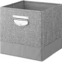 Whitmor 14-Inch Collapsible Cube, Gray, 6 Pack