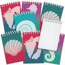 2 x ArtCreativity Mini Mermaid Scale Notebooks, Pack of 12, Small Spiral Notepads with Metallic Covers, Cute Stationery Supplies for School & Office, Fun Birthday Party Favors, Goody Bag Fillers for Kids