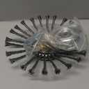 10 Inch Rotary Steel Wire Brush Cutter Trimmer Head Weed Blade Cutter with Adapter Kit Compatible with Stihl, Husqvarna,String Trimmers, Gardening Lawnmower, Moss Grass Rust Removal