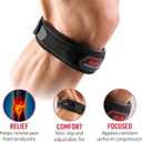 McDavid Knee Band for Knee Pain Relief, Support Brace Patella Tendon Knee Strap for Pickleball, Hiking, Soccer, Basketball, Running, Jumpers Knee, Tennis, Tendonitis, Volleyball & Squats, Medium Black