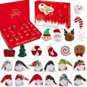 Christmas Gnomes & Xmas Plush Dolls Advent Calendar 2025, Christmas Hanging Collectible Ornaments, 24 Days Countdown Calendar Gift for Tree Decoration Home Decor