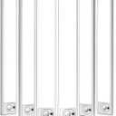 6Pack 16inch Under Cabinet Lighting, Rechargeable Motion Sensor Light Wireless Indoor, Dimmable 3 Color Temps Closet Lights with Remote, Under Counter LED Lights for Kitchen, Stairs