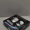 PinWin Shower Head, 8'' Dual Rain Shower Head with 11'' Adjustable Extension Arm, 7-Setting High-Pressure Handheld Combo, Rainfall LED Shower Head Water Temperature Controlled Color Changing,Chrome