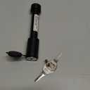 TOPSHINE Trailer Hitch Lock Black, Hitch Pin Lock with 5/8 Inch Diameter Anti-Theft Hitch Locking Pin for 2 Inch Receiver