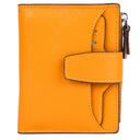 AINIMOER Women's RFID Blocking Leather Small Compact Bi-fold Zipper Pocket Wallet Card Case Purse with id Window