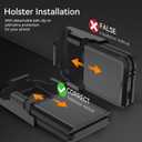 for Samsung Galaxy Z Flip 6 Case - Heavy Duty, Military Grade Protection, Shockproof, Drop & Dust Proof, Belt Clip Holster (Black)