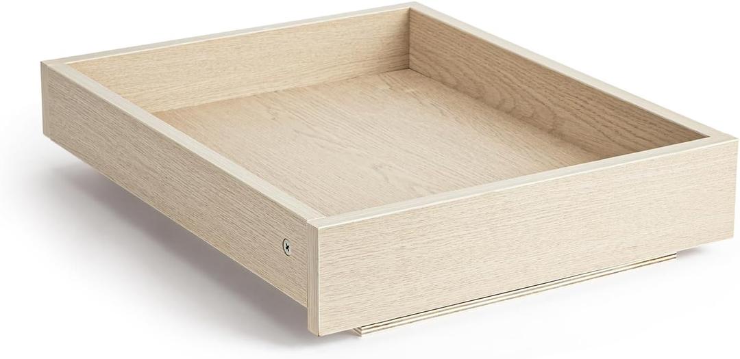 Lille Home Pull Out Drawers for Cabinets, 17" W x 21" D Wood Pull Out Cabinet Organizer, Soft Close Slide Out Drawer for Kitchen Cabinets, Pantry & Storage Pull-Out Shelves, Easy DIY Installation
