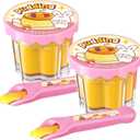 Pudding Feeding Toys Doll Toy Foods Set for Toddlers 3 4 5 6 with a Spoon Perfect for Doll Role Play Small Easter Basket Stuffers Outdoor Birthday Activities Toys 2 Pieces