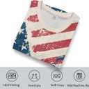 Casual American Flag T-Shirt Eagle Short Sleeve Patriotic T-Shirts for Men (XXXL)
