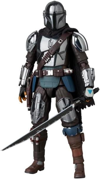 MAFEX No. 256 THE MANDALORIAN CHROME Ver. Total Height: Approx. 6.3 inches (160 mm), Painted Action Figure