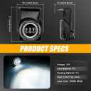 LED Fog Lights with DRL Compatible with 2003-2006 GMC Sierra 1500 2500 3500 Heavy Duty Pickup Bumper Driving Fog Lamps with Halo Angel Eyes 1 Pair Sierra Fog Lights wtih Wiring Harness