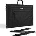 JusArt Art Portfolio Bag, 18x24 Foldable Light Weight Portfolio Folder Case with Adjustable Shoulder Strap, Leather Corners, Waterproof Art Bag for Artists and Adults for Artwork, Poster, Sketching