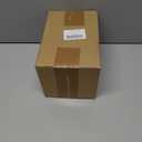 Rustic Farmhouse Flower Ceramic Striped Vase, White and Brown Decorative Ceramic Modern Floral Vase for Bouquet, Cottage Home Core Decor, Tabletop Bedroom Office Bookshelf Living Room Wedding 7.7 Inch