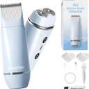 2 in 1 Electric Razors for Women Electric Shaver (Blue)