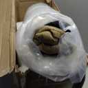 Ruqmuis Chair Cushions for Dining Chairs, 2" Thick Seat Cushions for Kitchen Chairs, D-Shaped Chair Pads with Washable Cover, Ties and Non Slip Backing, 17'' x 16'', Set of 6, Khaki