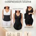 SHAPSHE Faja Compression Moldeadoras Dual Layer Stage 1/2/3 High Compression Tummy Control Full Body Shaper for Women (Beige, XS)