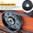 2 Pack AM37249 Pulley Replaces John Deere AM37249 Idler Pulley John Deere AM37249 for John Deere GT235 GT275 GTX38 LX176 S2554 X300 Tractor