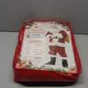 ADOMI Santa Claus Costume for Men Adults Santa Suit 11pcs Mens Red Deluxe Christmas Clause Outfit Cosplay Vacation Suits Set (Medium)