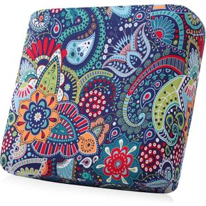 Smiry Printed Couch Cushion Covers, Stretch Soft Couch Covers for Sofa, Washable Non-Slip Sofa Slipcover Furniture Protector for Indoor and Outdoor (Backrest L, Blue Green)