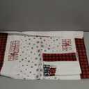 Artoid Mode Red Black Buffalo Plaid Snowman Xmas Trees Christmas Kitchen Towels Dish Towels, 18x26 Inch Daily Seasonal Winter Decoration Hand Towels Set of 4