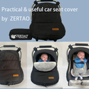  Car Seat Cover for Babies Winter - Baby Car Seat Covers Universal Cold Weather Shield, Warm and Cozy Carseat Covers Canopy Water Resistant for Baby Protection Car Seat Covers for Infant Car Seat