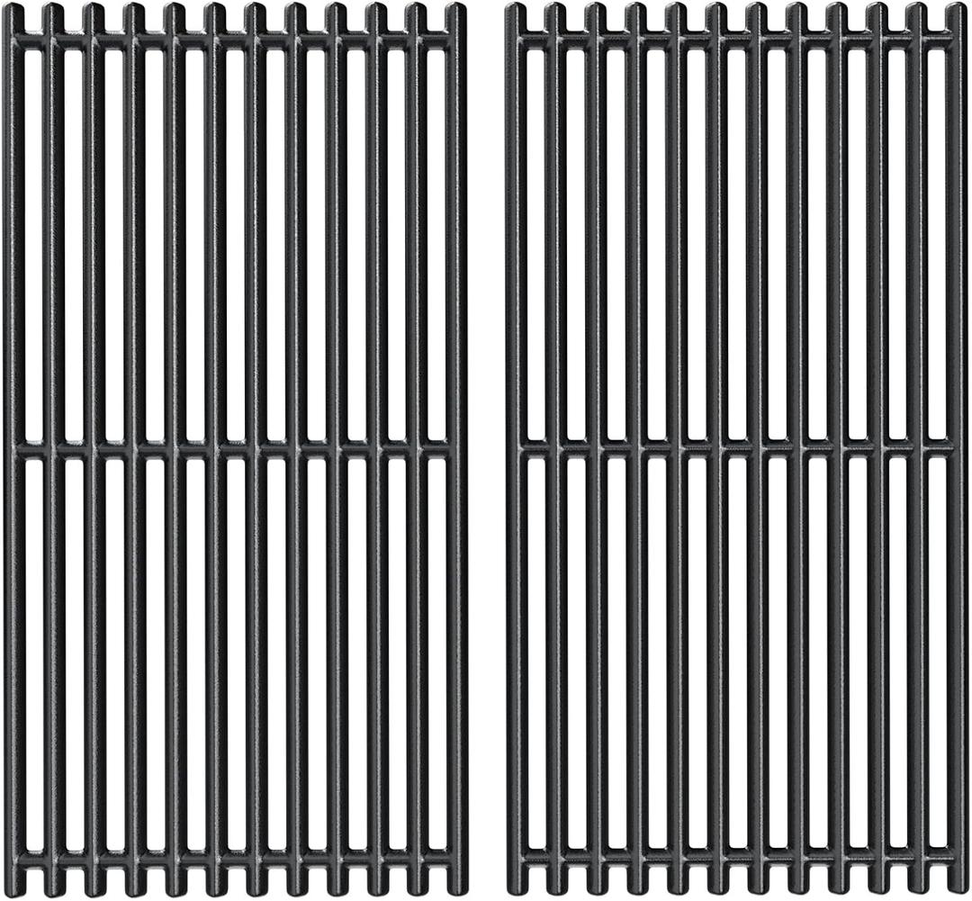 Uniflasy 17 x 8 3/4 Cast Iron Cooking Grate fits CharBroil Commercial 463644220 463632320 463642316 463245518 463630021 G369-0030-W2 2Burner Grill Replacement Part Grid for Nexgrill 720-0864M 720-0864