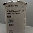 Linenspa 2" Gel Memory Foam Mattress Topper (full)