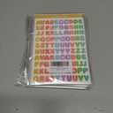 3 x 2400 Pieces Small Colorful Vinyl Letter Stickers, 24 Sheets Self Adhesive Mini Alphabet Stickers, 0.5 inch Numbers Letters Labels DIY Crafts Art Making, Used for Cards, Notebook Decor