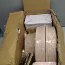 NOCCUR 350PCS Pink and Gold Plastic Plates - Pink Disposable Plastic Dinnerware Set for 50 Guests Include 50 Dinner Plates,50 Dessert Plates,150 Gold Cutlery,50 Cups&50 Napkins for Party&Wedding