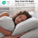 Bedsure Cooling Pillow Cases for Hot Sleepers, Cool Pillowcases for Night Sweats, Zipper Pillow Cases Queen Set of 2, Silky Soft & Breathable Cold Pillow Covers for Hair & Skin, Grey, 20x30 Inches