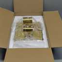 Motion Sensor Wall Sconces Battery Operated Set of 2, Rechargeable Wall Sconce, 3CCT Battery Wall Sconce, 12000mAh Dimmable with Remote for Bedroom, Living room, Hallway (15.3 inch - Gold - 2 Pack)