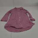 Ninewest Women's Long Sleeves Sleepwear Blouse, Pink M  