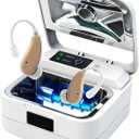 Hearing Aid Dryer Dehumidifier, Automatic Shut-Off Dryer Box Drying Box for Hearing Aids, Portable Fast Drying Dehumidifier for Hearing Aids, Earbuds, AirPods, Amplifiers