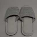 shevalues Summer House Slippers for Women Men Breathable Waffle Indoor Slippers Slip-on Open Toe Home Shoes (10-10.5 Women/8.5-9 Men, Grey)