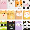 Yexiya 36 Packs Mini Notebooks for Mini Notebooks Party Favors Small Cute Pocketbook Bulk Cartoon Cat Panda Themed for Christmas Classroom Prizes Gift(Cute Styles)