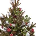 6PC Set Green Christmas Tree Decoration Sequins Ball Curly Pick, Christmas Tree Decorations Christmas Tree Topper Star Home Office Perfect Party Decorations Gifts (14.5"H)