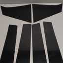 Three T Car Auto Side Door Window Pillar Posts Cover Trim for Chevrolet Malibu 2016 2017 2018 2019 2020 2021 2022 2023