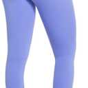 Sunzel Sunzfly Workout Leggings for Women, Tummy Control Compression Workout Gym Yoga Pants, High Waist & No Front Seam Lycra (Blue, M)
