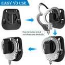 Open Top Handcuff Holster Fits Hinged and Chain Cuffs, Law Enforcement Holder for Duty Belt, Polymer Belt Clip Case With Quick Release, Black (Not Fit ASP)