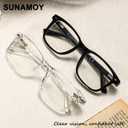Nearsighted Myopia Glasses Mens Womens Blue Light Spring Hinge Shortsighted Distance Glasses -0.5