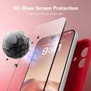 Magnetic for iPhone 17 Case, Compatible with MagSafe, [Full Camera Protection][Screen Protector] Silicone Shockproof Protective Phone Case for iPhone 17 6.3", Deep Red