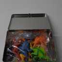 PLAYVIBE Dinosaur Toys for Kids - 12 Realistic Small Dinosaur Figures with Metal Storage Box & Soft Dino for Boys and Girls 3-7 Years - Spinosaurus Toddler Toys