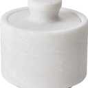 White Marble Salt Cellar Keeper With Lid