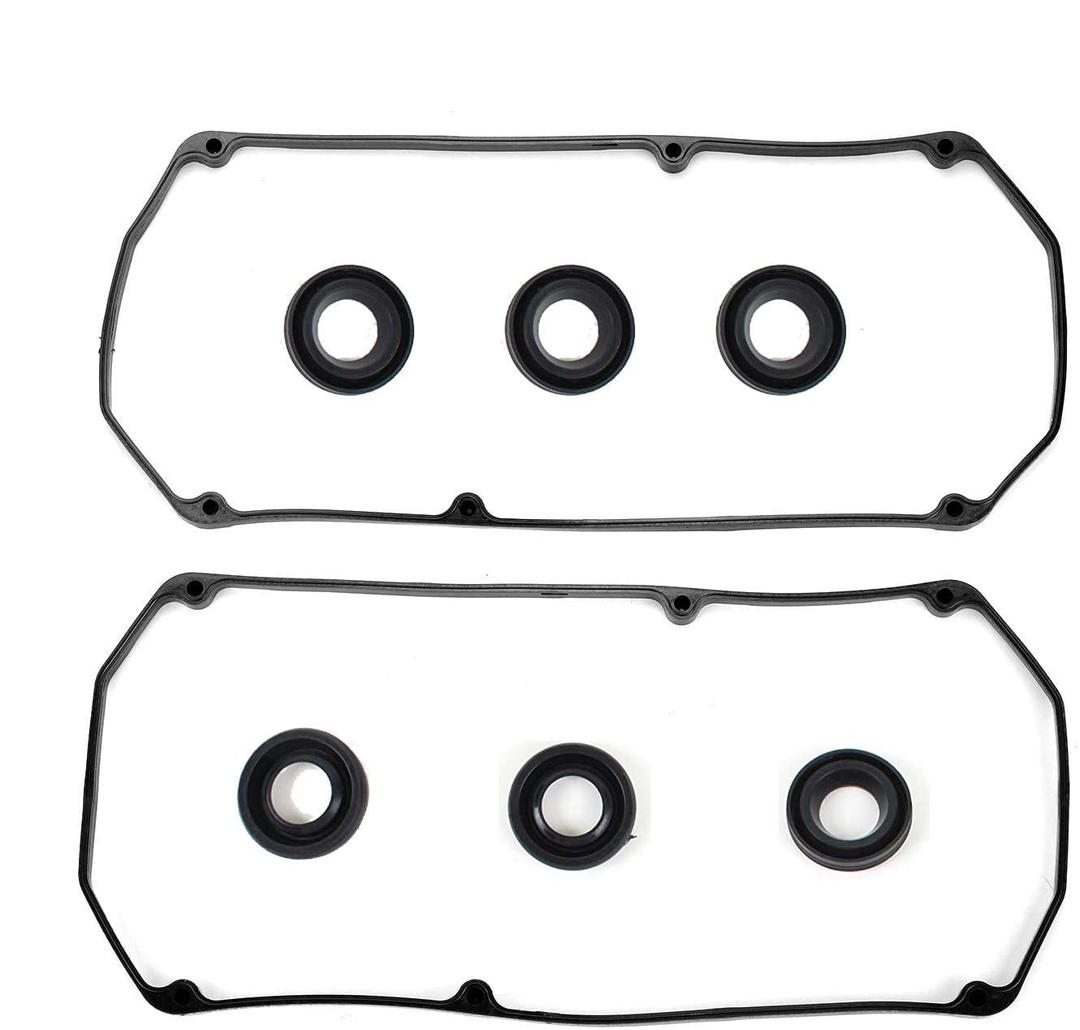 Donepart VS50461R Valve Cover Gasket for 1995-2000 Dodge 2.5L 1995-2008 Mitsubishi 3.0L 3.5L 3.8L VC410 Automotive Replacement Valve Cover Gasket Sets