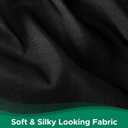 Biscaynebay Wrap Around Bed Skirts for Twin & Twin XL Beds 15" Drop, Black Adjustable Elastic Dust Ruffles Easy Fit Wrinkle & Fade Resistant Silky Luxurious Fabric Machine Washable