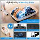 AoraPulse Vibration Plate Exercise Machine, Vibration Plate for Lymphatic Drainage Weight Loss, 400 Lbs Capacity Full Body Workout Vibrate Fitness Platform for Home Women Men
